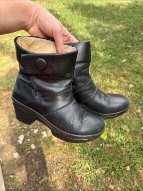 Sanita leather booties